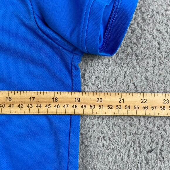 Nike Dri-Fit Golf Polo Shirt Women's Medium Solid Blue Causal Athletic Tennis - Picture 5 of 8